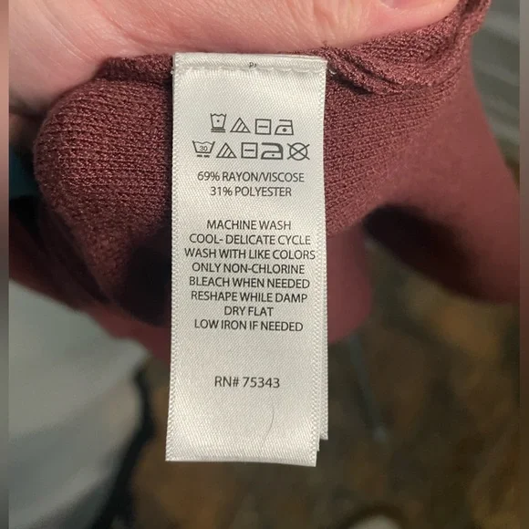 Nicole Miller New York Mid Length Cross Bodice Sweater Dress Sz Medium - Picture 4 of 7